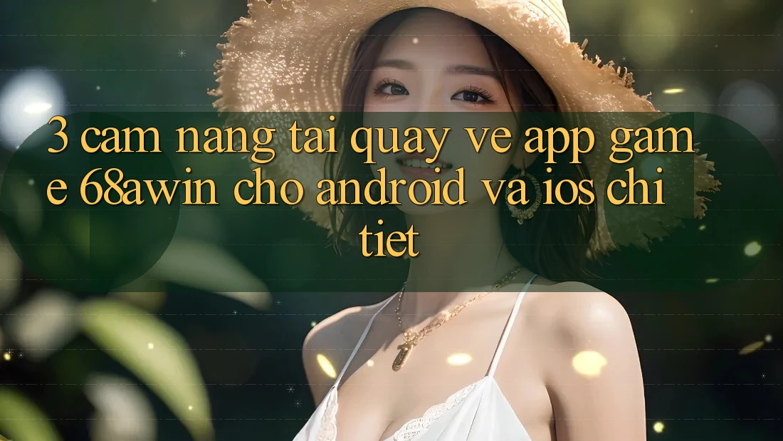 3. Cẩm nang Tải quay về App Game 68awin Cho Android Và iOS Chi Tiết 3. Cẩm nang Tải quay về App Game 68awin Cho Android Và iOS Chi Tiết