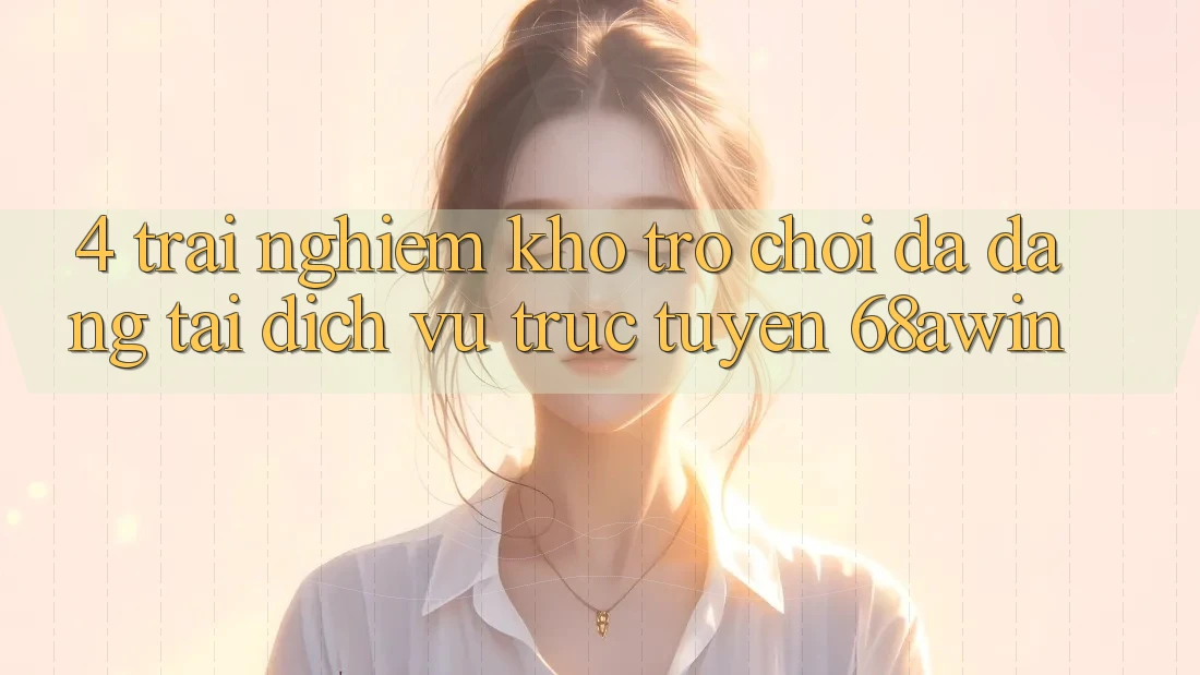 4. Trải nghiệm Kho Trò chơi Đa Dạng Tại Dịch vụ trực tuyến 68awin