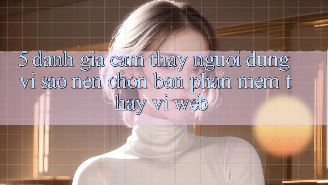 5. Đánh Giá Cảm thấy Người Dùng: Vì Sao Nên Chọn Bản Phần mềm Thay Vì Web? 5. Đánh Giá Cảm thấy Người Dùng: Vì Sao Nên Chọn Bản Phần mềm Thay Vì Web?