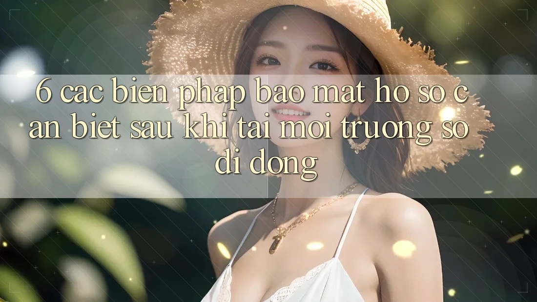 6. Các Biện Pháp Bảo Mật Hồ sơ Cần Biết Sau Khi Tải Môi trường số di động