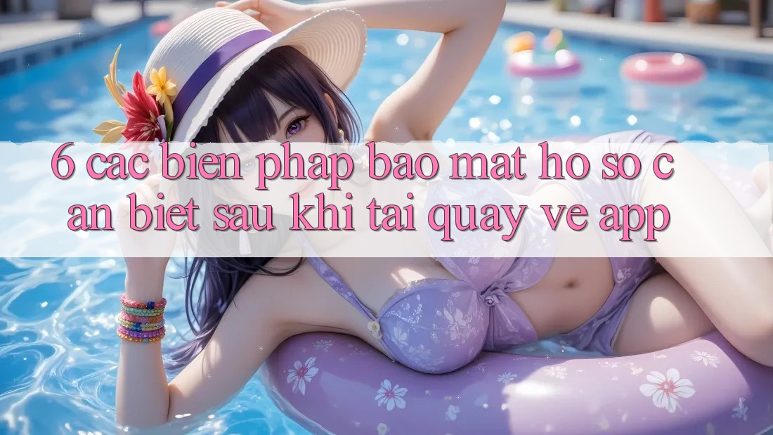 6. Các Biện Pháp Bảo Mật Hồ sơ Cần Biết Sau Khi Tải quay về App