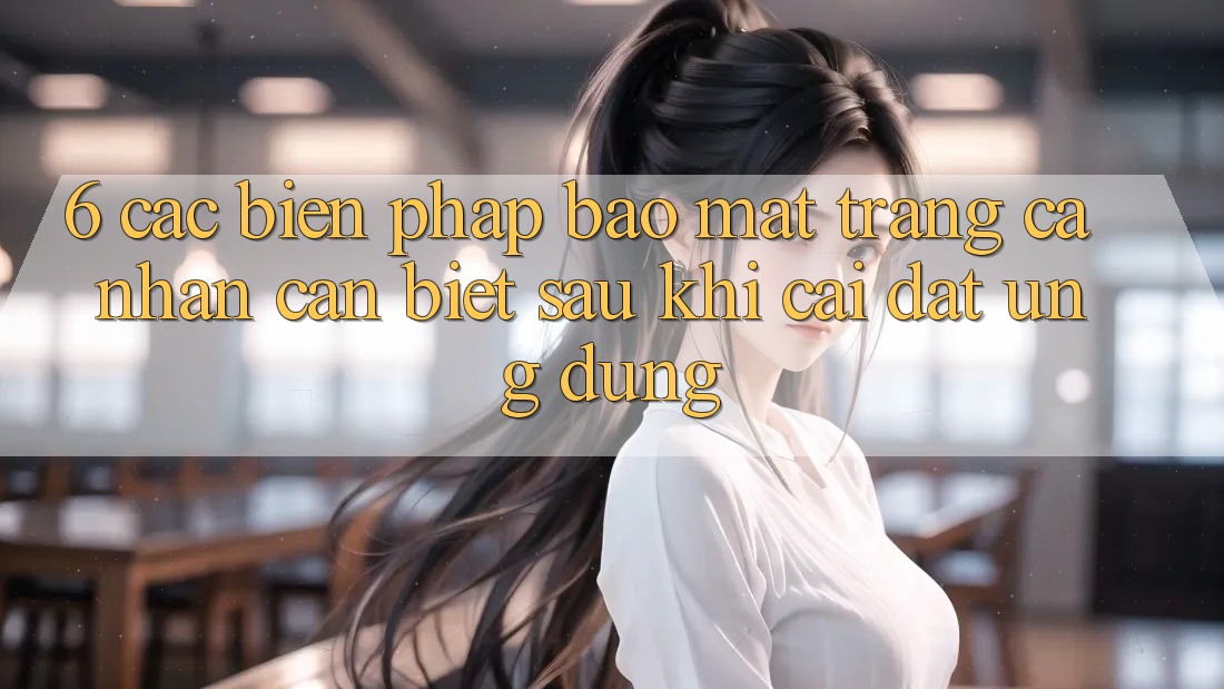 6. Các Biện Pháp Bảo Mật Trang cá nhân Cần Biết Sau Khi Cài đặt Ứng dụng