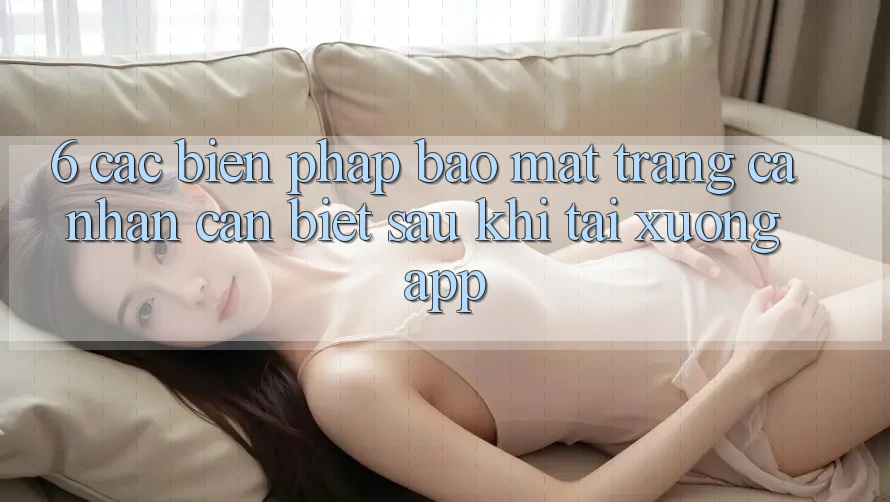 6. Các Biện Pháp Bảo Mật Trang cá nhân Cần Biết Sau Khi Tải xuống App