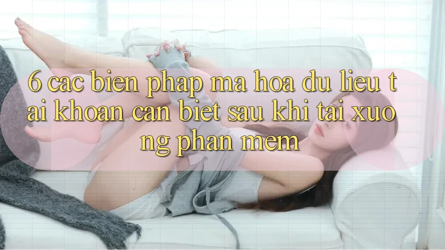 6. Các Biện Pháp Mã hóa dữ liệu Tài khoản Cần Biết Sau Khi Tải xuống Phần mềm