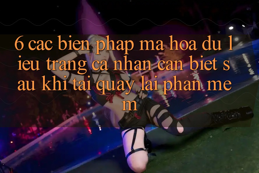 6. Các Biện Pháp Mã hóa dữ liệu Trang cá nhân Cần Biết Sau Khi Tải quay lại Phần mềm
