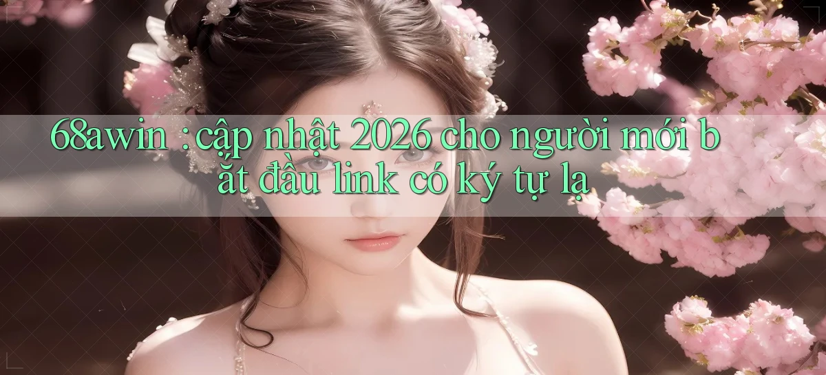 68awin cập nhật 2026 cho người mới bắt đầu link có ký tự lạ