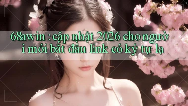 68awin cập nhật 2026 cho người mới bắt đầu link có ký tự lạ