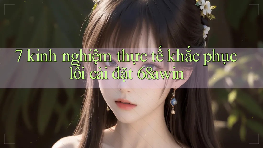 7 kinh nghiệm thực tế khắc phục lỗi cài đặt 68awin 7 kinh nghiệm thực tế khắc phục lỗi cài đặt 68awin