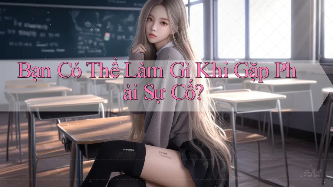 Bạn Có Thể Làm Gì Khi Gặp Phải Sự Cố?