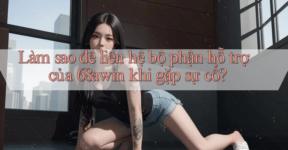 Làm sao để liên hệ bộ phận hỗ trợ của 68awin khi gặp sự cố?