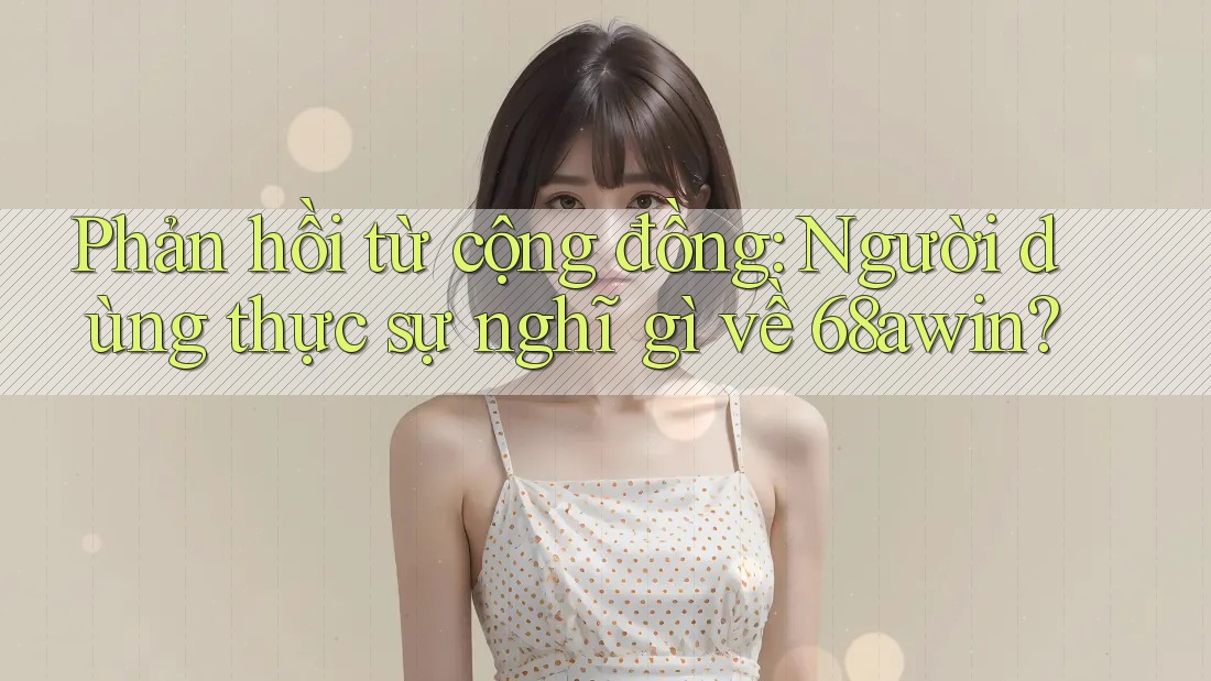 Phản hồi từ cộng đồng: Người dùng thực sự nghĩ gì về 68awin?