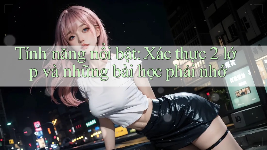 Tính năng nổi bật: Xác thực 2 lớp và những bài học phải nhớ